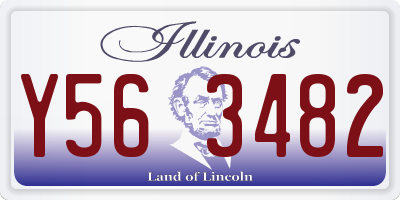 IL license plate Y563482