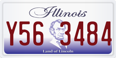 IL license plate Y563484