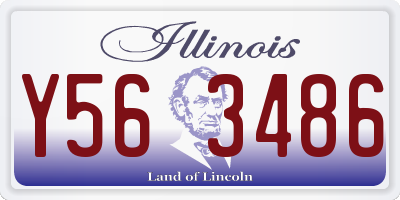 IL license plate Y563486