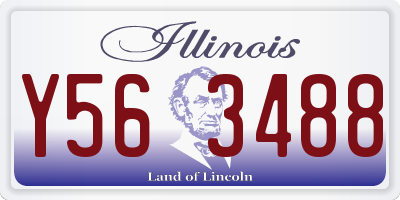 IL license plate Y563488
