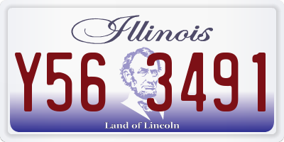 IL license plate Y563491