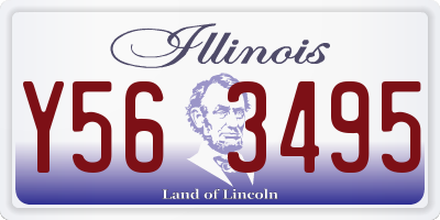 IL license plate Y563495