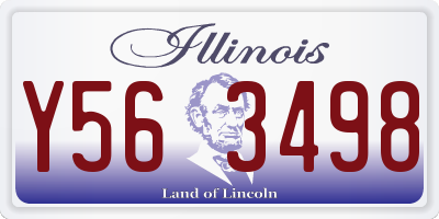 IL license plate Y563498