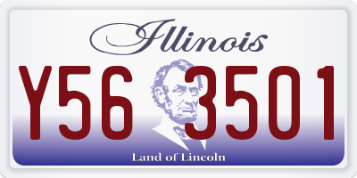 IL license plate Y563501