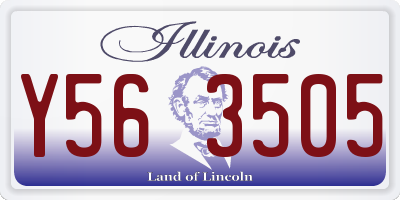 IL license plate Y563505