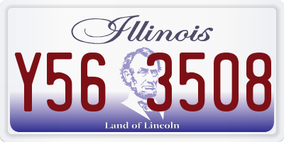 IL license plate Y563508
