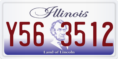 IL license plate Y563512
