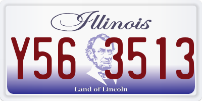 IL license plate Y563513