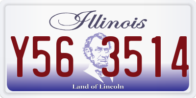IL license plate Y563514