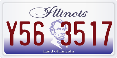 IL license plate Y563517