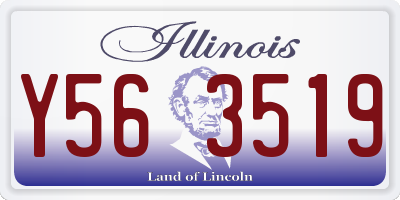 IL license plate Y563519