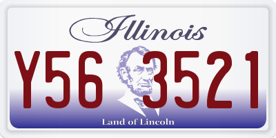 IL license plate Y563521