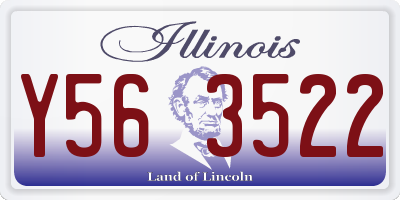 IL license plate Y563522