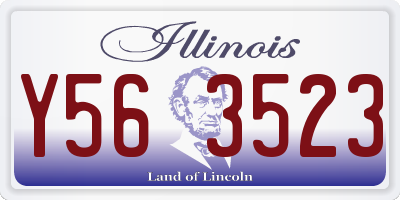 IL license plate Y563523