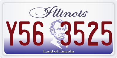IL license plate Y563525