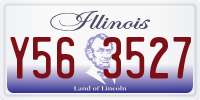 IL license plate Y563527