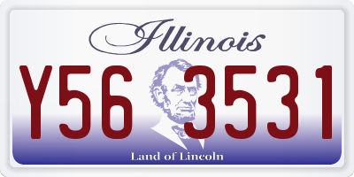 IL license plate Y563531