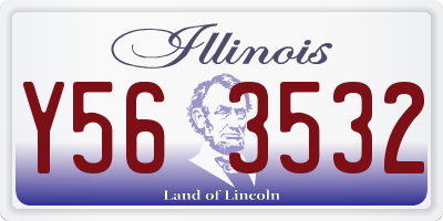 IL license plate Y563532