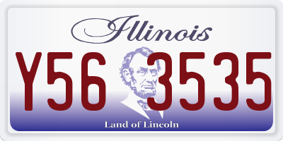 IL license plate Y563535