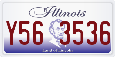 IL license plate Y563536