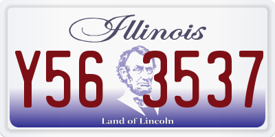 IL license plate Y563537