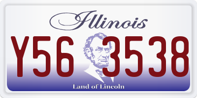 IL license plate Y563538