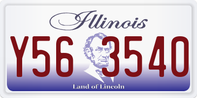 IL license plate Y563540