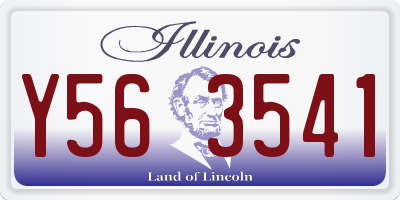 IL license plate Y563541