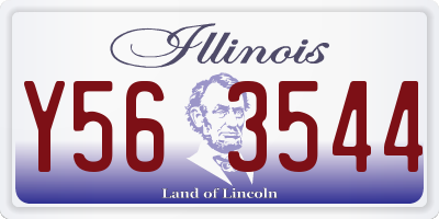 IL license plate Y563544