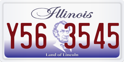IL license plate Y563545