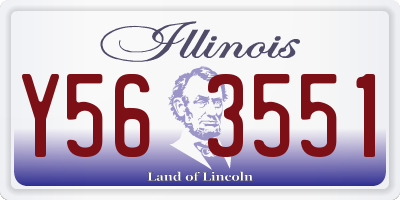 IL license plate Y563551