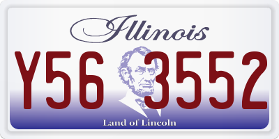 IL license plate Y563552