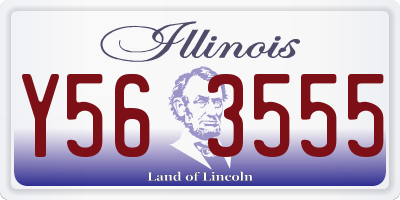 IL license plate Y563555