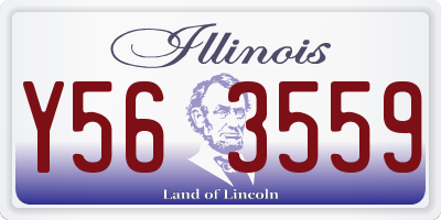 IL license plate Y563559