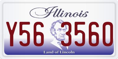 IL license plate Y563560
