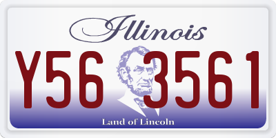 IL license plate Y563561