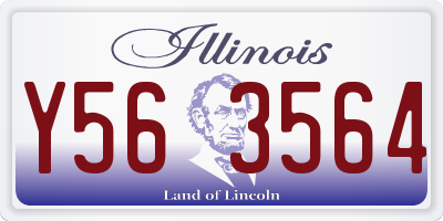 IL license plate Y563564