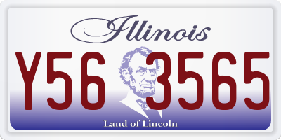 IL license plate Y563565