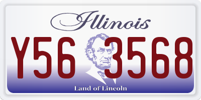 IL license plate Y563568