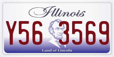 IL license plate Y563569
