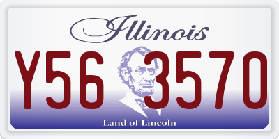 IL license plate Y563570