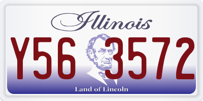 IL license plate Y563572