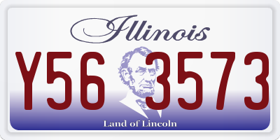 IL license plate Y563573