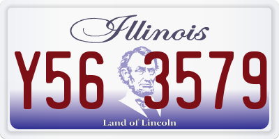 IL license plate Y563579
