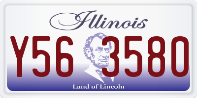 IL license plate Y563580