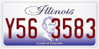 IL license plate Y563583