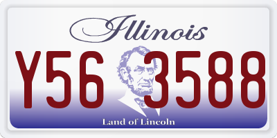 IL license plate Y563588