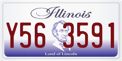 IL license plate Y563591