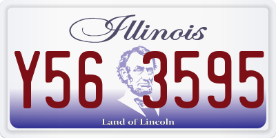 IL license plate Y563595