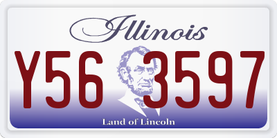 IL license plate Y563597